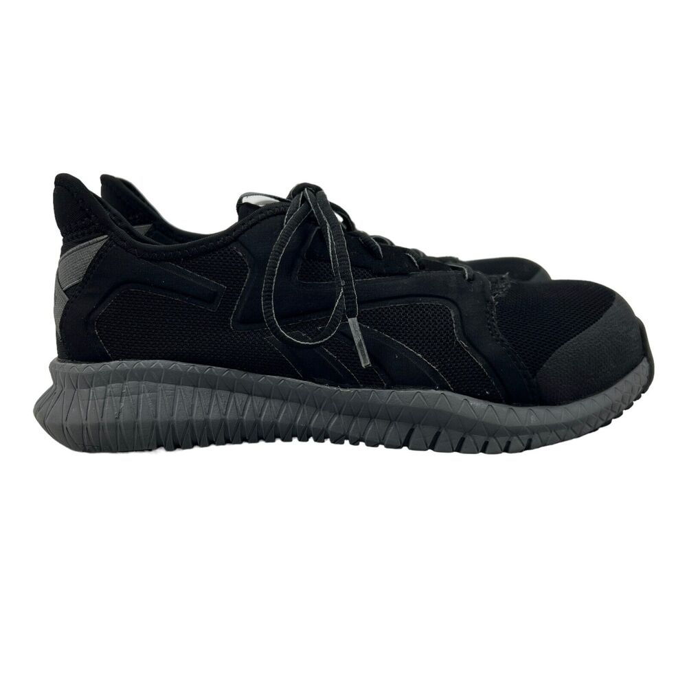 Reebok Shoe Womens 9.5 Flexagon 3.0 Safety Hard Toe Black Work Sneakers Lace Up